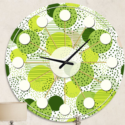 Horloge murale circulaire rétro X