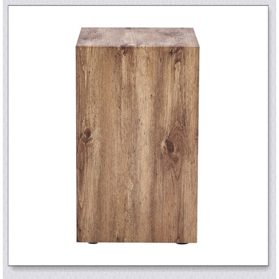 Table basse en grain de bois sans assemblage - Table d'appoint moderne en bois aggloméré pour le salon et la chambre à coucher