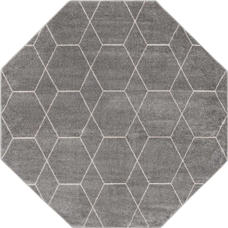 Tellaro Abstract Indoor Rug, Octagon 7'10" x 7'10"