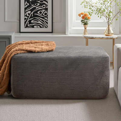 Repose-pieds moelleux de 37,01 po de largeur avec repose-pieds moelleux pour une décoration intérieure moderne