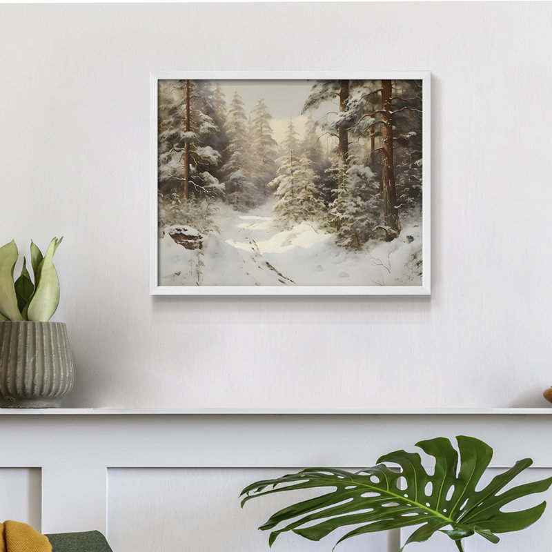 Paysages rétro-DCCDXVI-impression encadrée - réversible, H 22 po x l 28 po, Blanc