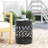 Modern Outdoor Side Table, Large, Robust Frame Detail Large Size, Finish, No Assembly Needed-119832707