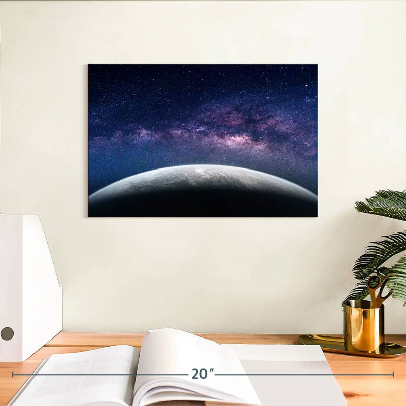 Terre d'Oberle et la Voie Lactée, H 8 po x l 12 po