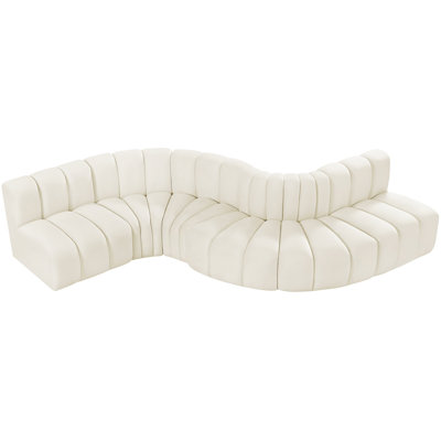 Izelia Upholstered Curved Sectional Reversible