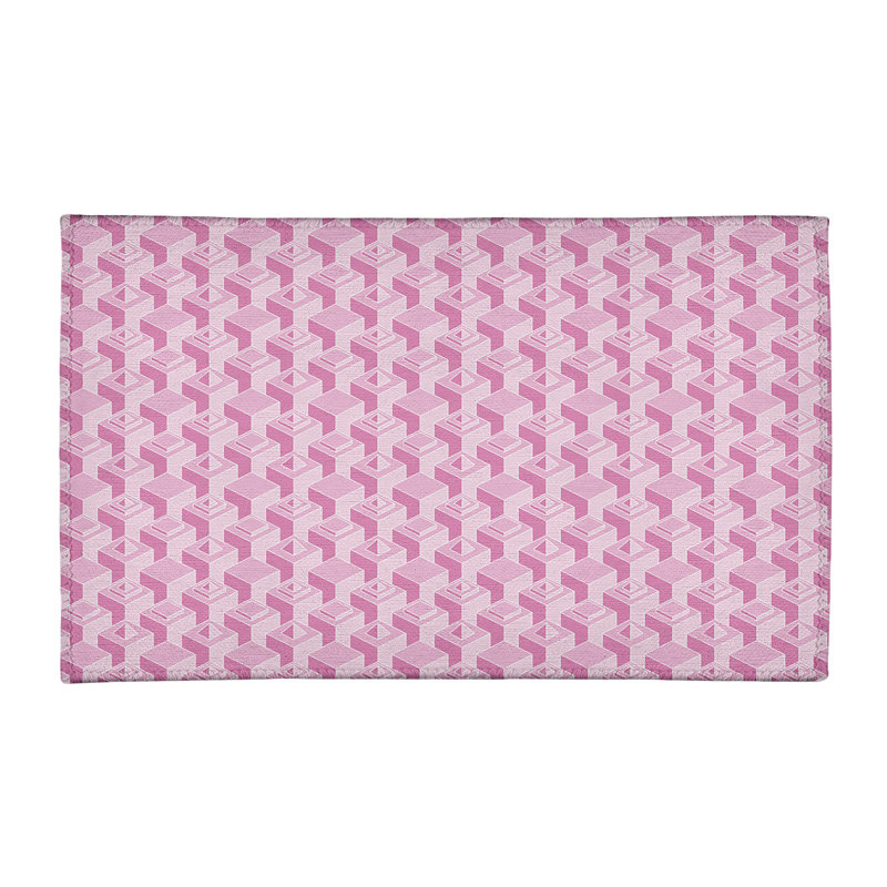 Tapis rose pâle/rose skyscrapers classic, Rectangle 3 pi x 5 pi