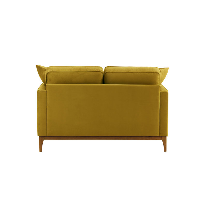 Jaap 2 Seater Sofa, Walnut, Mustard