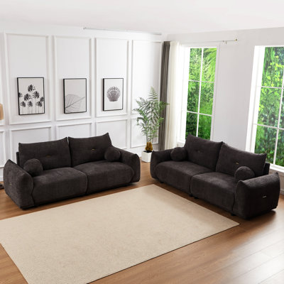 Laine d'agneau de style Mid-Century moderne pour les espaces décontractés - construction gris