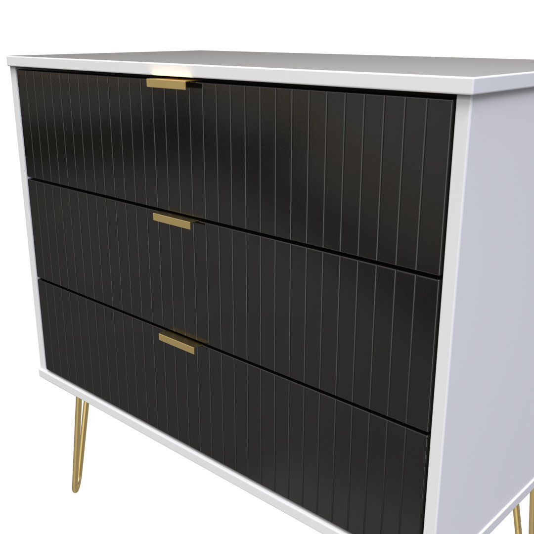 Fully Assembled Aldin 3 - Drawer Chest of Drawers