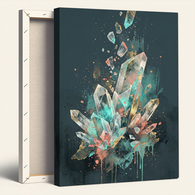 «Gallery Wrap», art mural sur toile pour le salon, la chambre à coucher, le bureau ou le vestibule - décoration murale décorative avec art en cristal