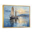 Bateau, voile, reflets I - art encadré de bateau côtier-668218034-668218036