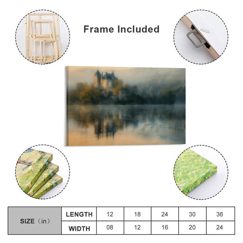 Art mural encadré 20 "x 30" avec cadre en bois, prêt à être accroché, 20 po x 30 po