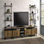 Meuble télé 2 tablettes Rustic Oak