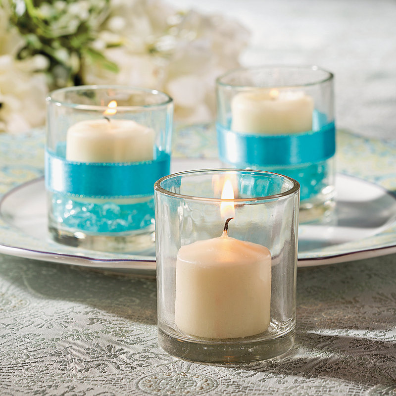 10.8'' H Glass Tabletop Votive Holder