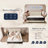 12" Medium Firm Hybrid Mattress, King Size Mattress, Zoned Pocket Springs, Back Support Pressure Relief, CertiPUR-US, OEKO-TEX, SGS Certified-1714310281-1714310284