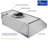Awoco 36" Stainless Steel 1000 CFM Ducted (Vented) Under Cabinet Range Hood with Baffle Filter
