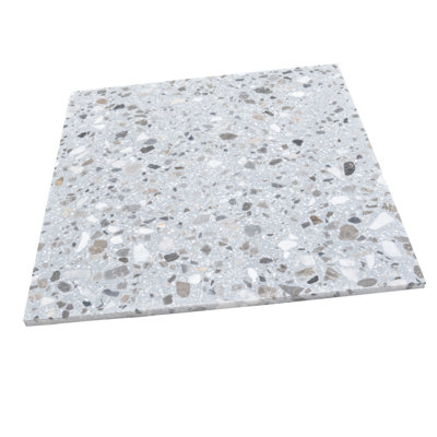Terraforma 24 po x 24 po Carreau de sol et de sol grand format Honed Terrazzo (7,75 pieds carrés / caisse) - paquet de 2