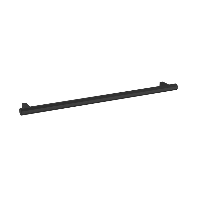 Satin Black Brass Traditional Appliance Pull with Mounting Hardware