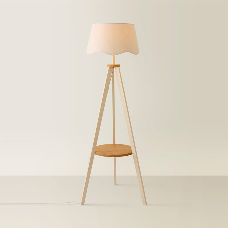 147cm Satin Tripod Floor Lamp, Yes