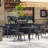 Premium All-Weather Wicker Outdoor Stacking Dining Armchair with Cushion