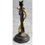 Statue de candélabre féminine en bronze bronze