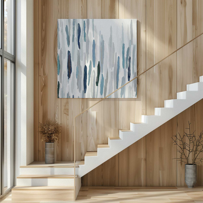 Rhythmic Blues v2, Large Canvas Print, 48" H x 48" W