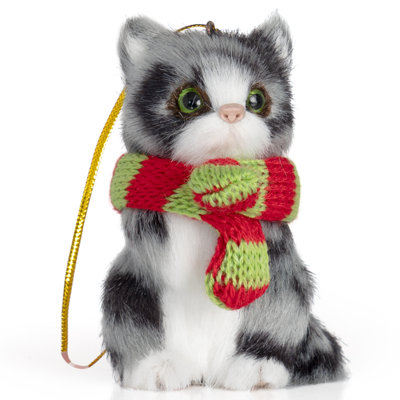 Christmas Cat Decorative Accent