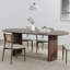Table de salle à manger ovale en bois avec 2 pieds-1611329679-1611329678