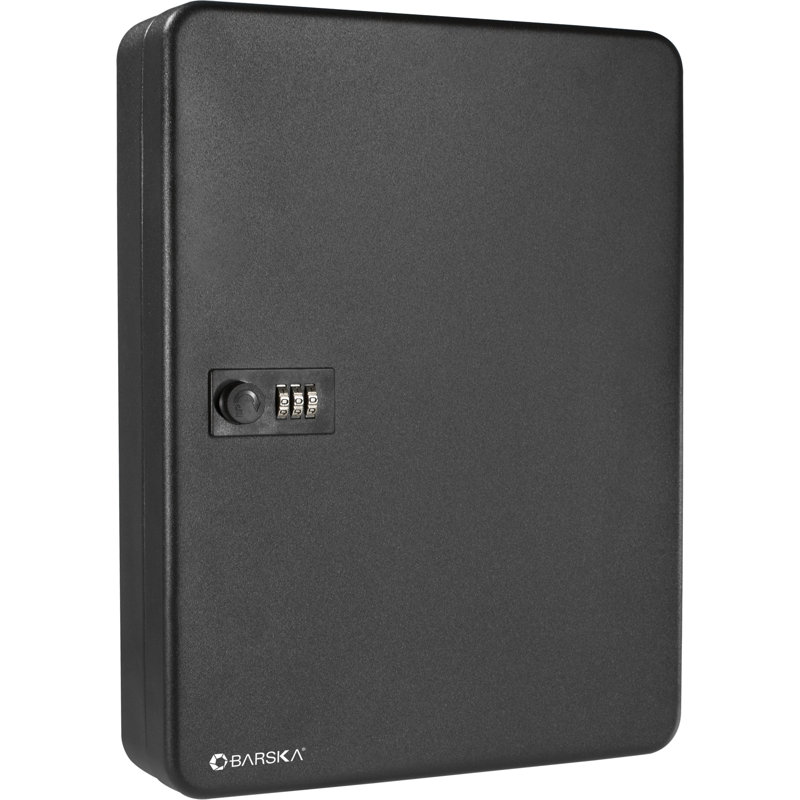 57 KEYS LOCK BOX W/ COMBINATION LOCK BLACK