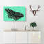 Mint Green Butterfly Art - Wrapped Canvas-56628864