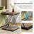 25.6'' Tall Square End Table Set-419781324