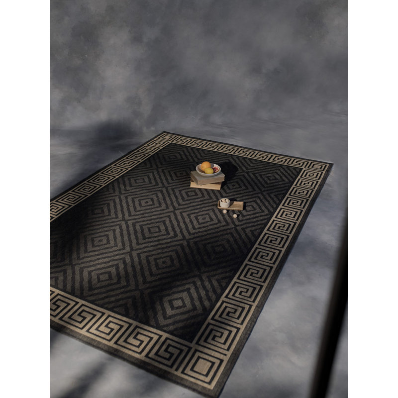 Tapis d'extérieur gris anthracite Furnish My Place 2, Rectangle 5 pi 3 po x 7 pi 6 po