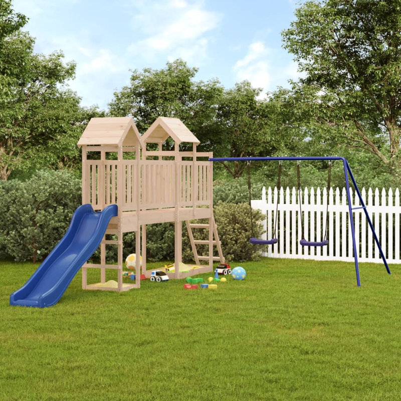 Dutcher Freeport Park Swing Set Swing(s), Solid Wood Pine