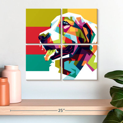 Golden retriever Brampt abstrait