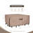 600D Heavy Duty Canvas Waterproof Rectangular Patio Table Cover 88L x 62W x 28H inch for Outdoor Dining Set