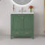 Meuble-lavabo vert 30 po avec lavabo simple