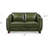 Cactier Top Grain Leather Loveseat