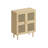 4-Doors Rattan Mesh Storage Cabinet-1821482555