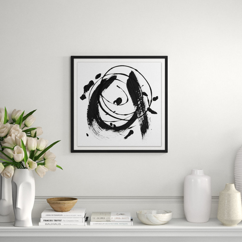 Practice Stroke 8' Framed Print on Glass