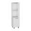 Armoire de coin blanche avec porte-verres et porte-bouteilles-383595203
