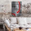 «Red Interrupted I» par Regina Moore, art mural en métal-791835910