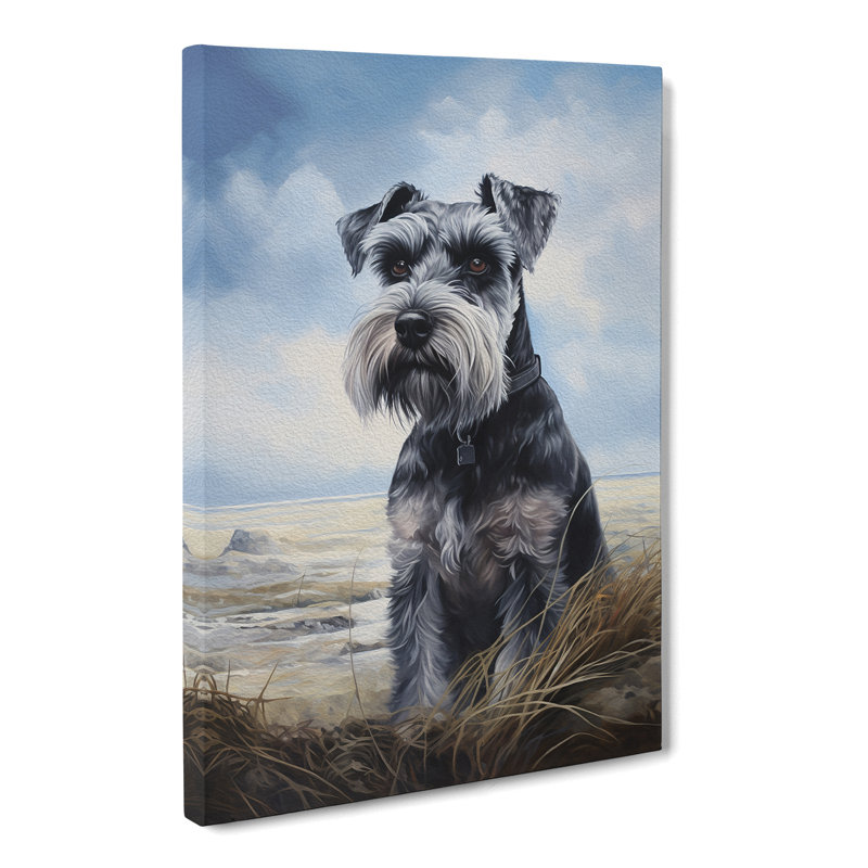 Schnauzer Informel No.2 - Wrapped Canvas, 60cm H x 40cm W x 3cm D