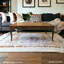 Melange Reclaimed Wood Coffee Table – Walnut Brown Hardwood with Sculpted Legs (48") 