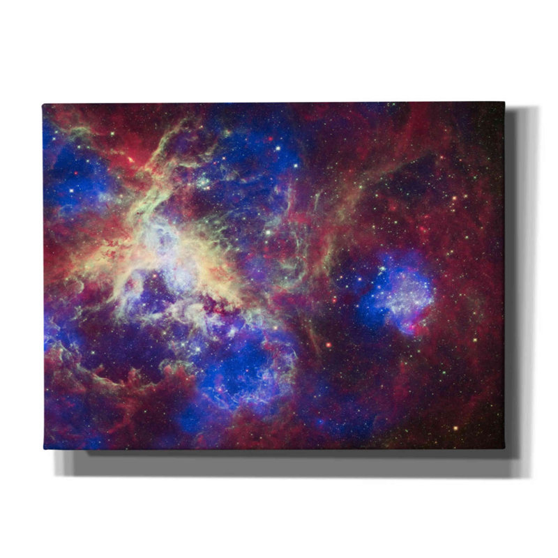 Tarentule nébuleuse - peinture sur toile tendue, H 12 po x l 16 po x P 0,75 po