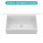 Durable Porcelain Farmhouse Kitchen Sink, 33 Inch Large Reversible Design