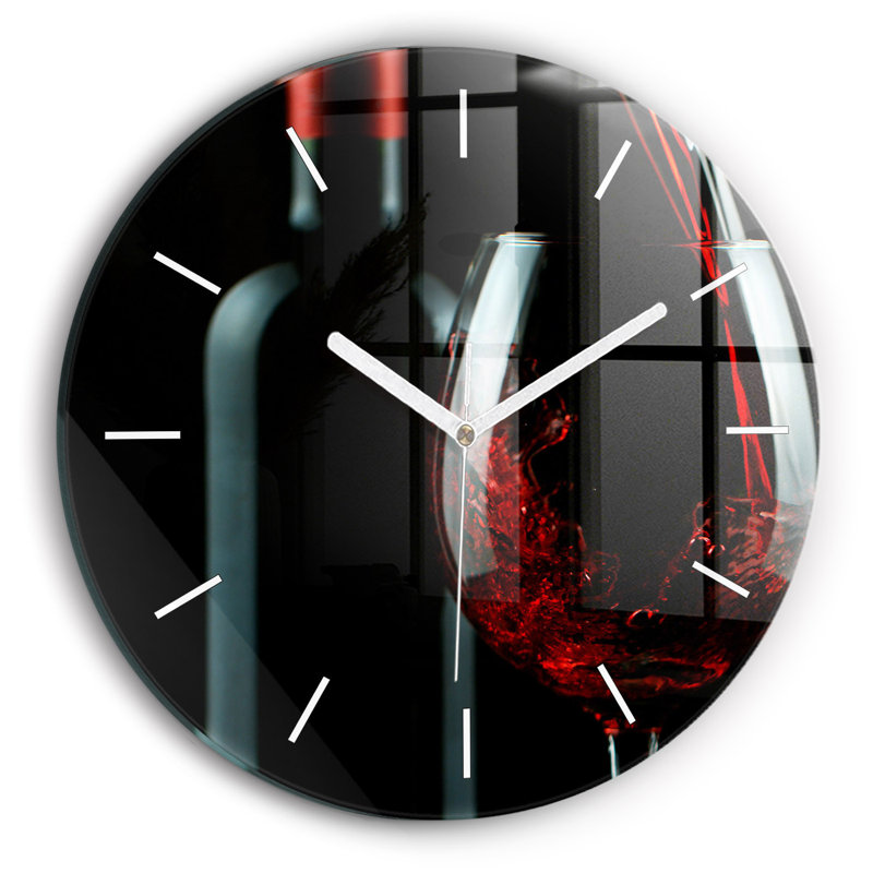 Glass Wall Clock