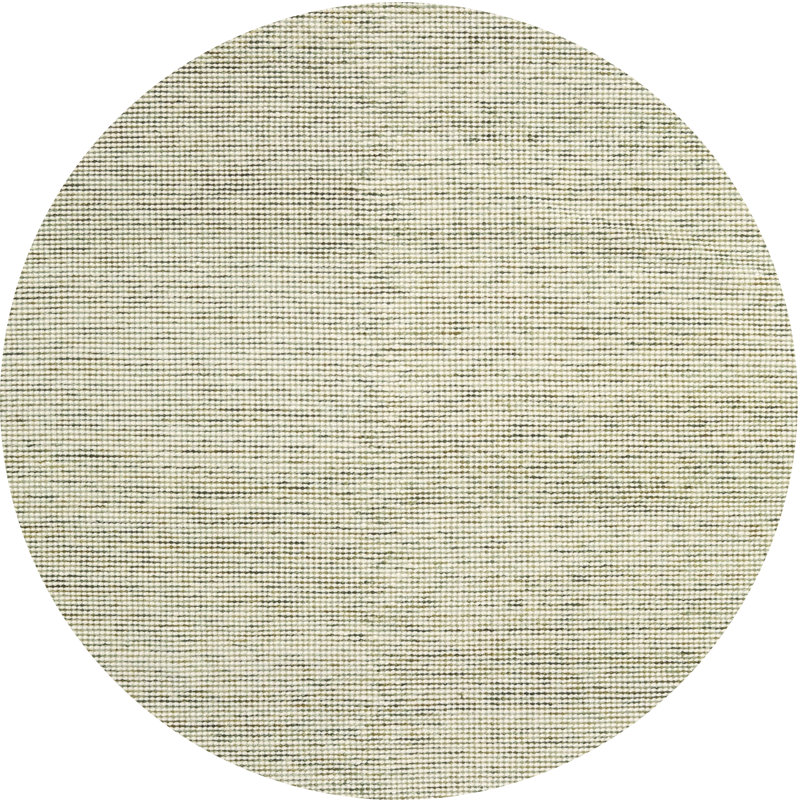 Surface beige contemporaine tapis, Rond 7 pi