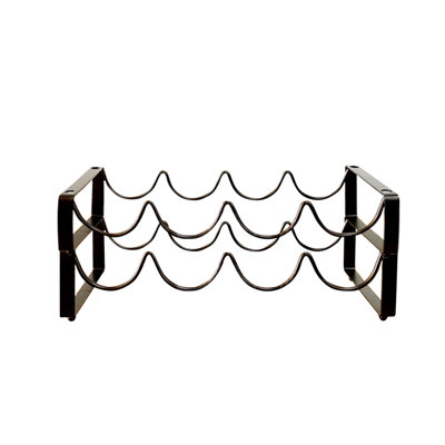Ehrhart Tabletop Wine Bottle Rack in Black