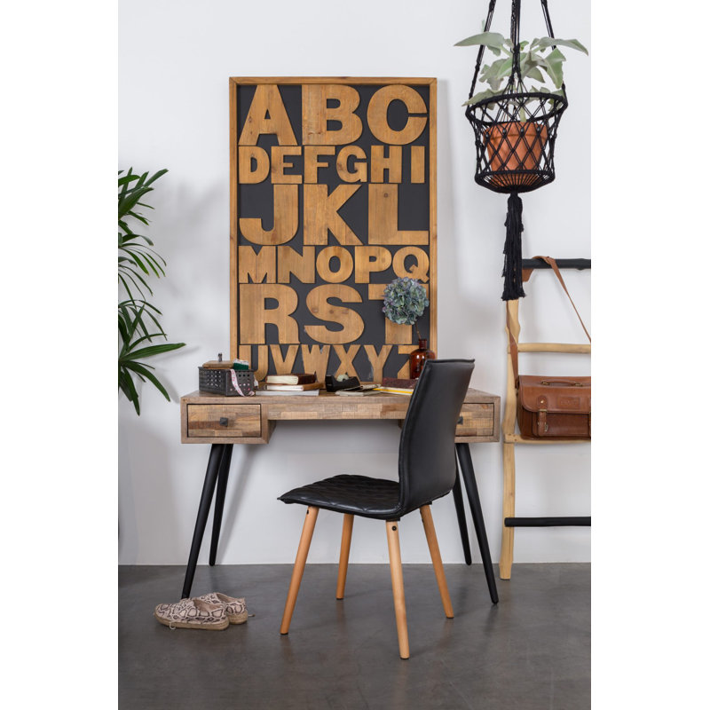 Leo Solid Wood Secretary Desk