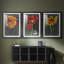 Midnight Tulip I - impression sur mesure encadrée de qualité supérieure - 3 pièces-1084829144-1084829126