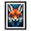 Fox Geometric No.2 - Single Picture Frame Print on Wood-1574925278-1574925249